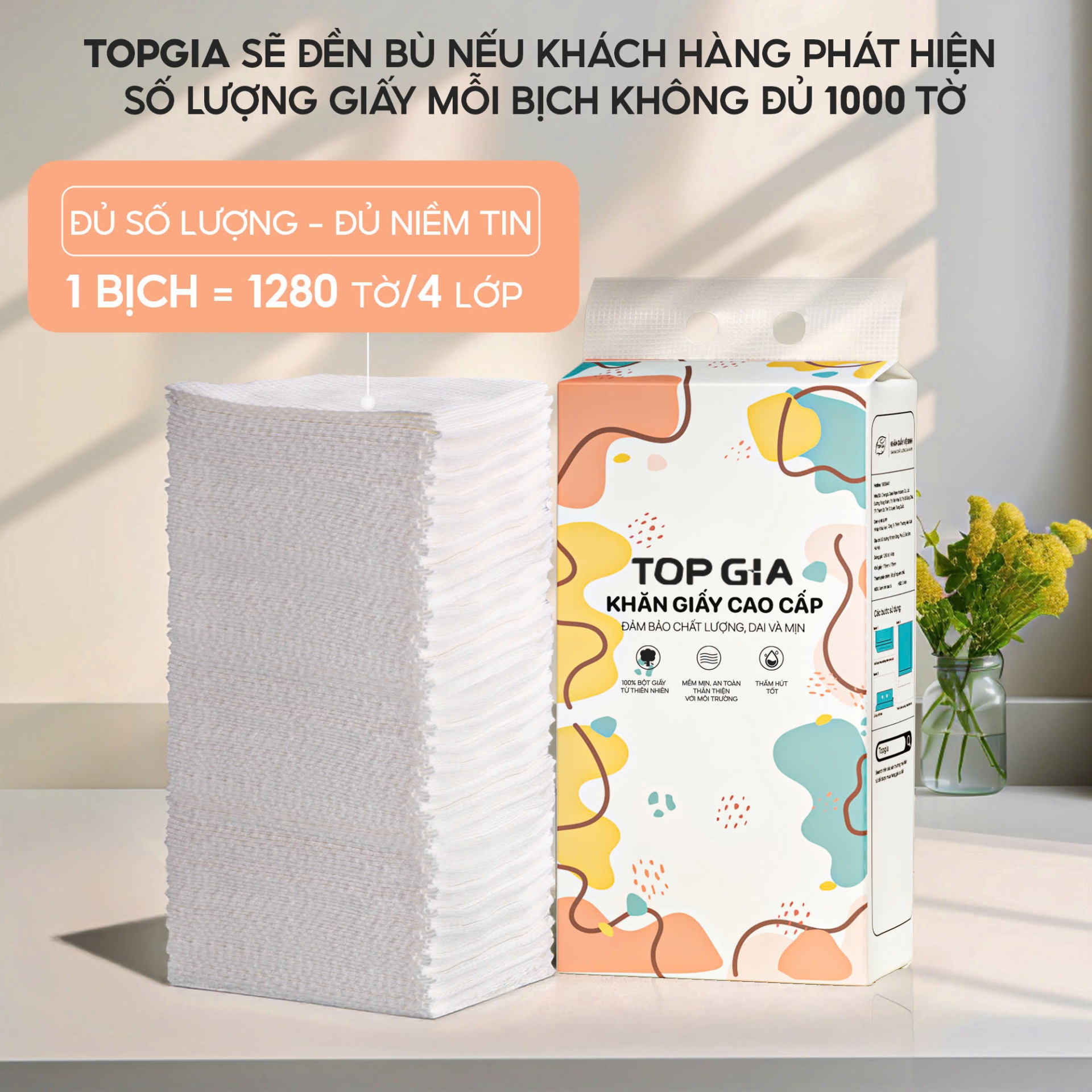 Giấy vệ sinh rút đáy treo tường Đa Sắc