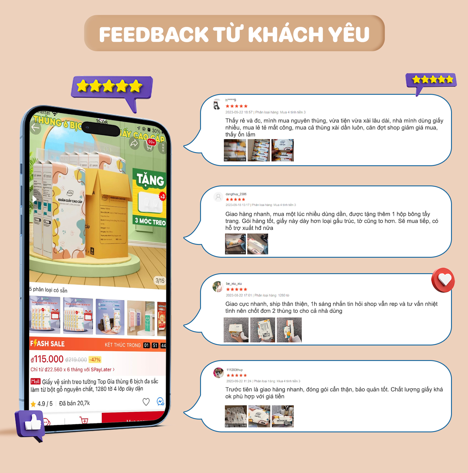 Khăn giấy Đa Sắc