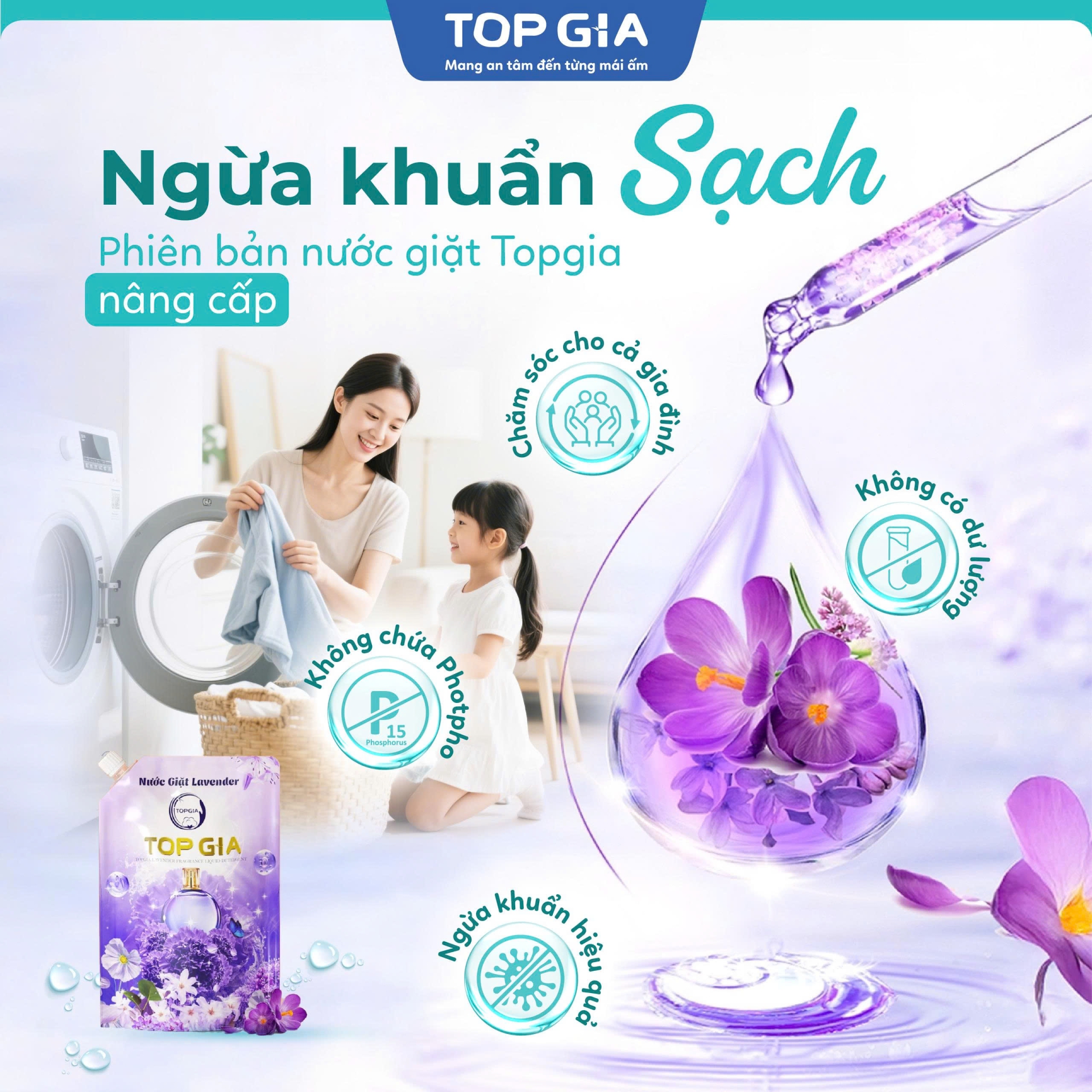 Nước giặt hương lavender