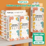 Giấy vệ sinh rút đáy treo tường Đa Sắc